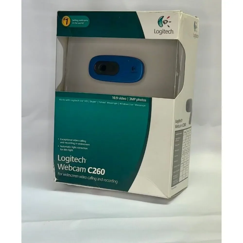 Logitech Webcam C260 - Web Camera - Color - 1280 X 720 - Audio - USB 2.0
